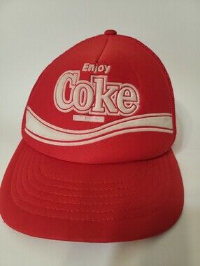 Vintage Enjoy Coke Red Logo Trucker Hat